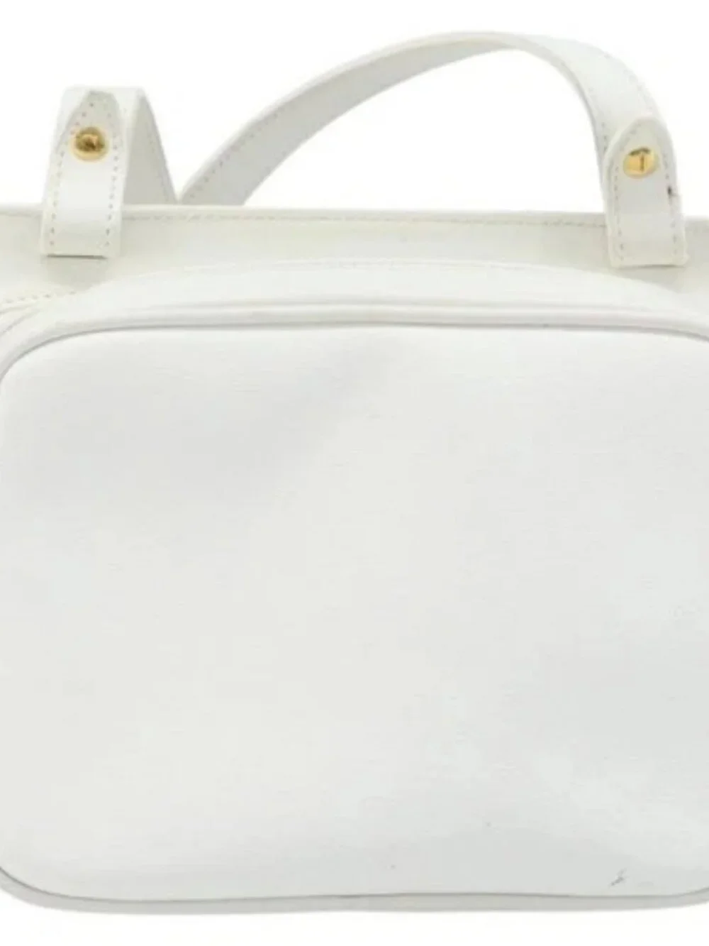 GUCCI Micro GG Supreme Shoulder Bag PVC White Gold 007 115 0114 Auth AMZ052